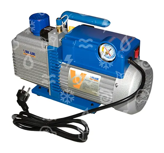 vývěva dvoustup. 198 l/min, vakuometr a solenoid, VALUE Vi280-R32